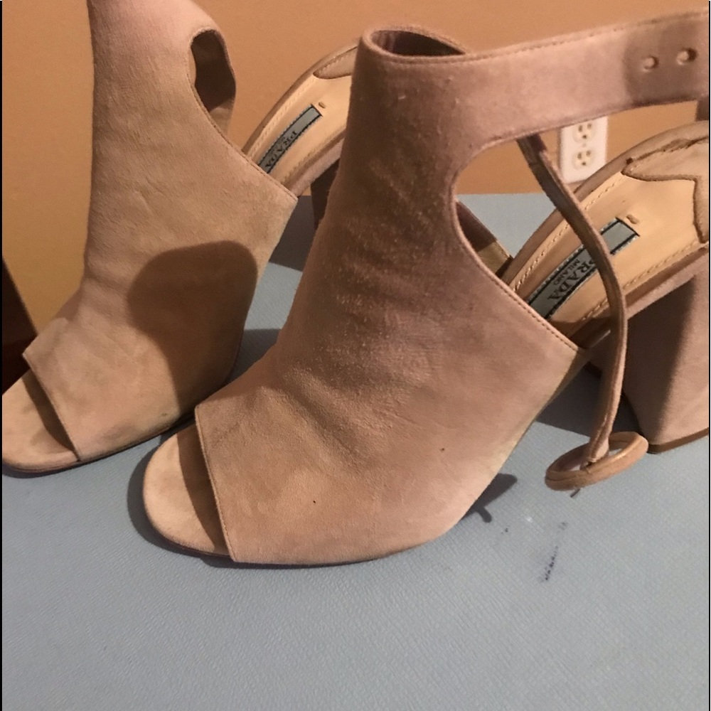 Prada beautiful chunky heels